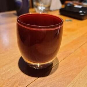 Glassybaby 'Grateful Red' Hand-Blown Glass Candle Holder